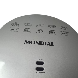 Painel Frontal Inox Original Air Fryer Mondial AF-30 AF-31 (Usado) - Image 3